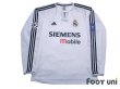 Photo1: Real Madrid 2003-2004 Home Long Sleeve Shirt Champions League Patch/Badge (1)