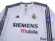 Photo3: Real Madrid 2003-2004 Home Long Sleeve Shirt Champions League Patch/Badge (3)