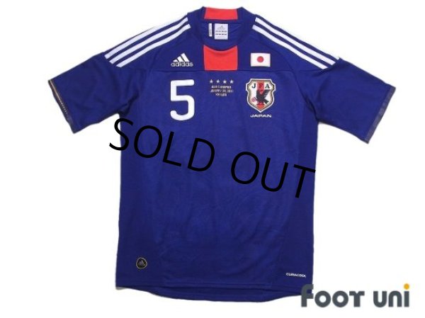 Photo1: Japan 2011 Home Shirt #5 Yuto Nagatomo Asian Cup 2011 Victory Commemorative Model (1)