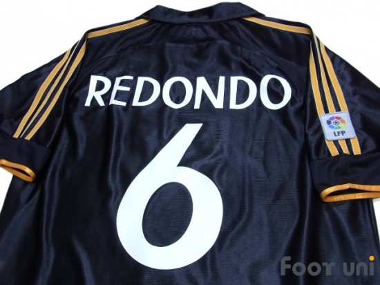 Real Madrid 1999-2001 3rd Shirt #6 Redondo LFP Patch/Badge adidas 