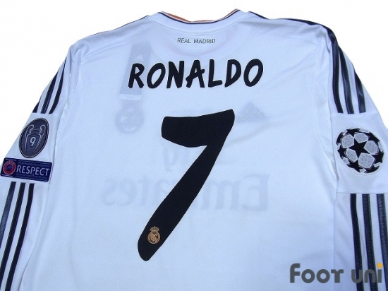 Real Madrid 2013-2014 Home L/S Shirt #9 Ronaldo w/tags adidas La Liga -  Football Shirts,Soccer Jerseys,Vintage Classic Retro - Online Store From  Footuni Japan