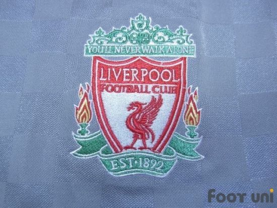 Liverpool 2008-2009 Away Authentic Long Sleeve Shirt #8 Gerrard 