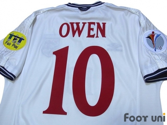 England Euro 2000 Home Shirt #10 Owen - Online Store From Footuni