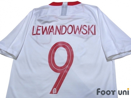 Poland 2018 Home Shirt #9 Lewandowski - Online Store From Footuni Japan