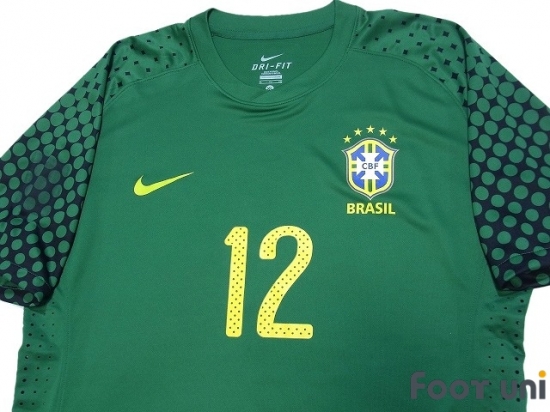 Brazil 2010 Goalkeeper Player Shirt #12 Gomes - Online Store From Footuni  Japan