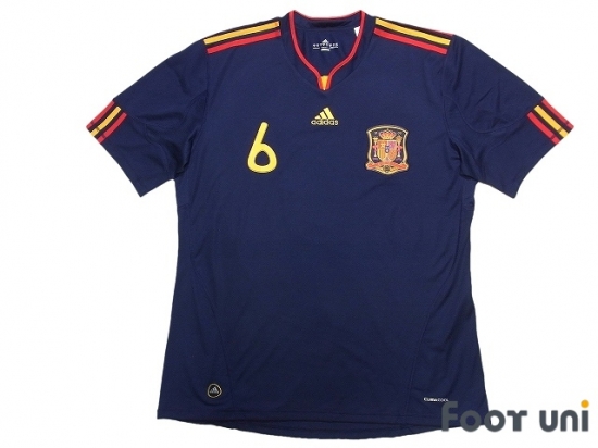 Spain 2010 Away Shirt #6 A.Iniesta - Online Store From Footuni Japan