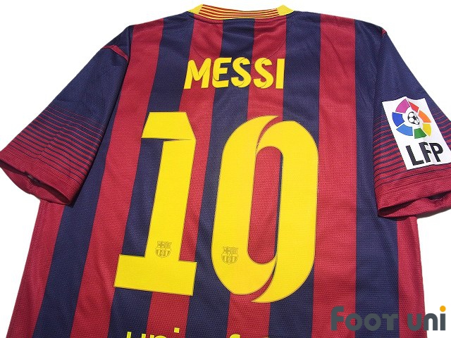 FC Barcelona 2013-2014 Home Shirt #10 Lionel Messi LFP Patch/Badge